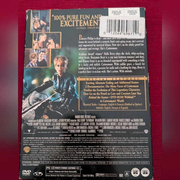 Catwoman DVD (EUC) - Picture 3 of 4